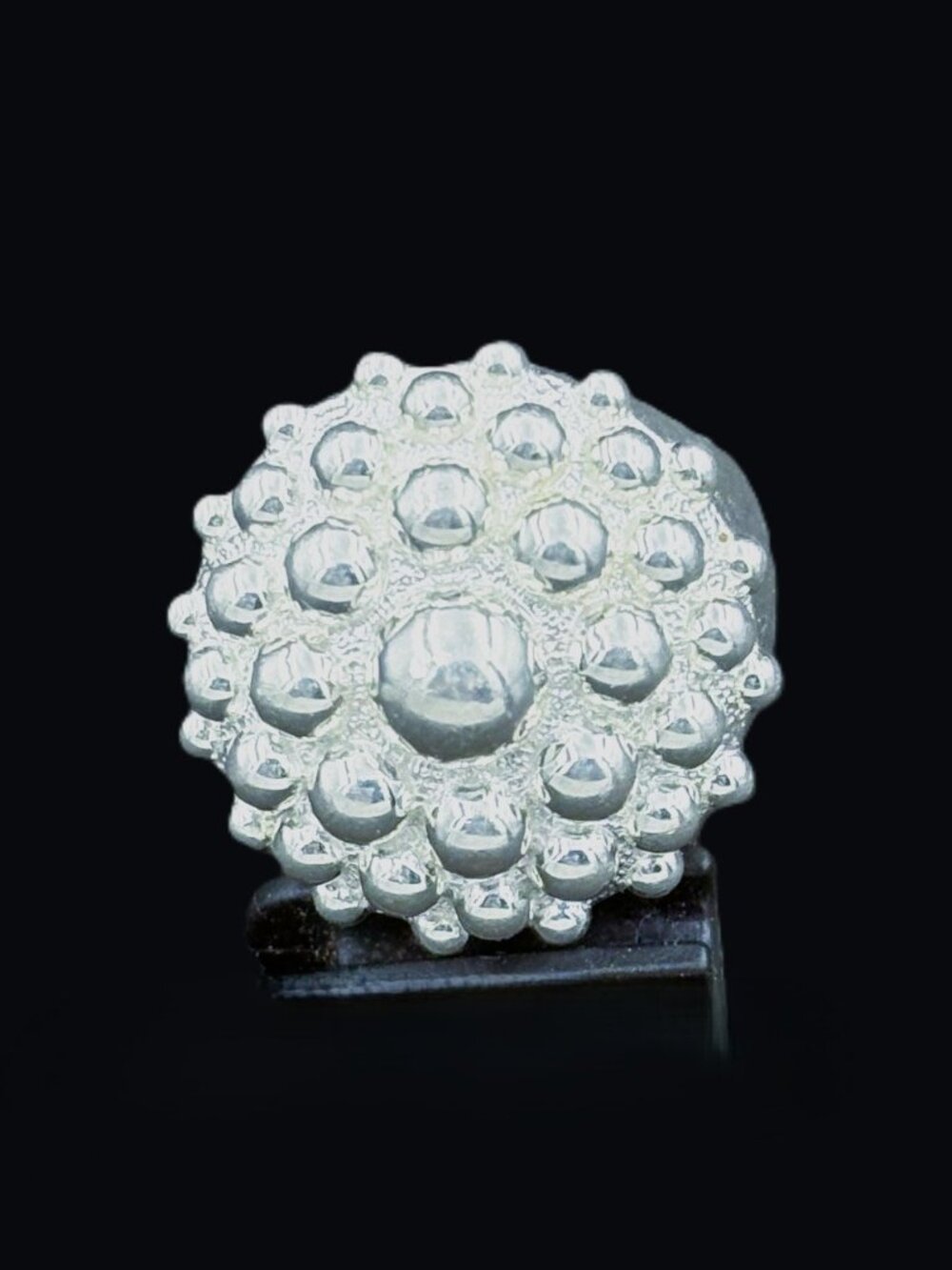 Christofle Sterling Silver Perles Ring